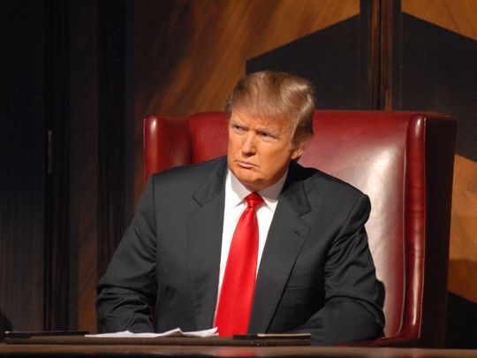 Donald Trump, seen here in NBC's 'Celebrity Apprentice,' is moving from the boardroom to the Oval Office. (Photo: Ali Goldstein, NBC Universal)