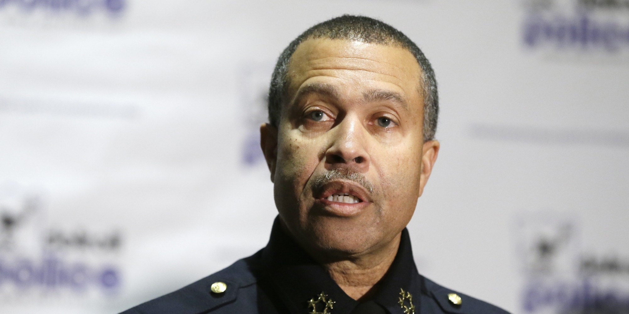 Detroit Police Chief James Craig addresses the media during a news conference in Detroit, Thursday, Nov. 7, 2013. Craig said a man has been apprehended and will be questioned about a barbershop shooting that killed three people and wounded several more on Wednesday night on the city's east side. Craig said that the man was wearing body armor when he was arrested on unrelated felony charges in suburban Rochester after the shootings. (AP Photo/Carlos Osorio)